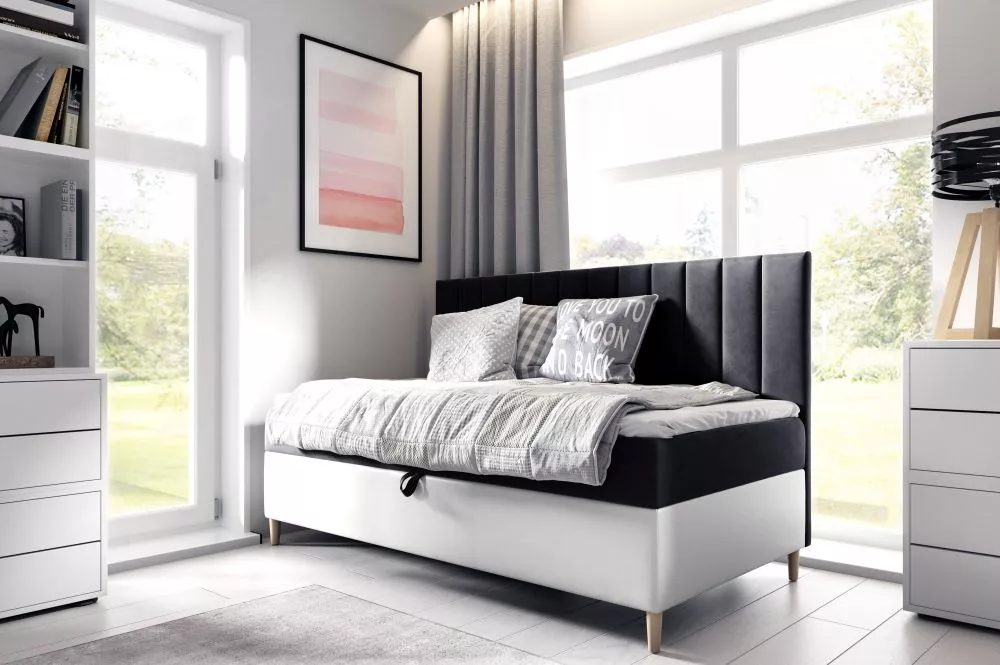 Gulta Maja 2 Boxspring Standard Guļamvietas platums: 100 cm, Korpusa krāsa: balts, Guļamvietas garums: 200 cm, · 108 × 2