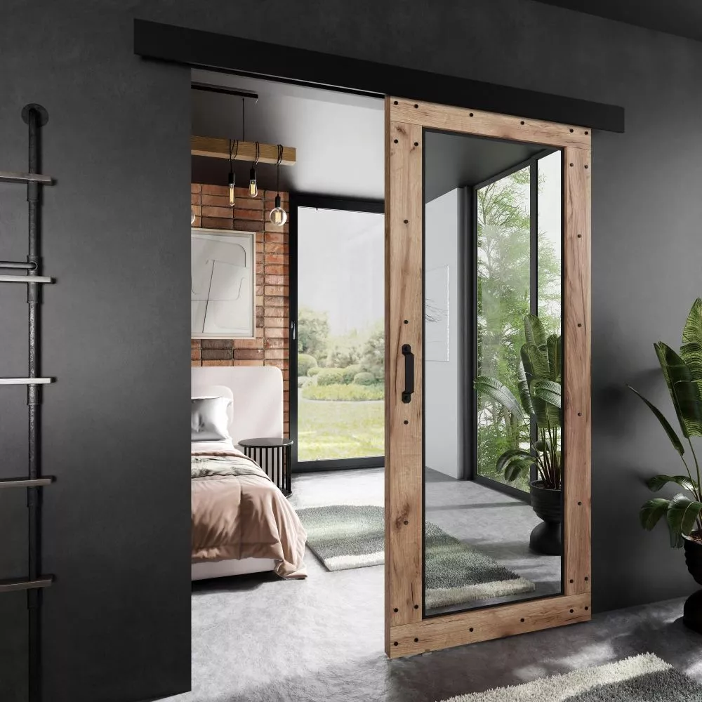 Bīdāmās durvis Adio M-8 · Ozols craft zelts · 76 × 205 cm