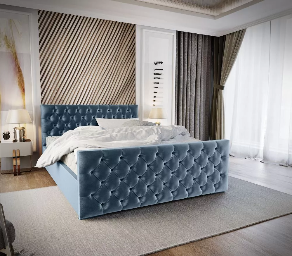 Gulta Vogue Premium Standard ar stelāžu Guļamvietas platums: 160 cm, Guļamvietas garums: 200 cm, stelāžas tips: koka, · 