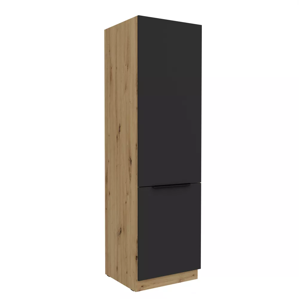 Virtuves skapis Aria Black 60 LO-210 2F