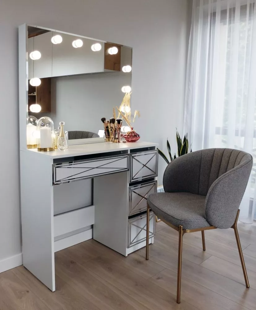Kosmētikas galds Modern 1 Deco ar LED · 90 × 155 × 40 cm