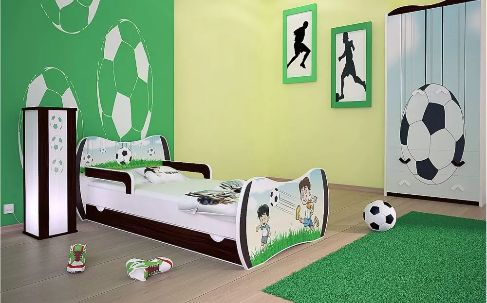 Bērnu gulta Dream L02 140x70 DM07 ar stelāžu Guļamvietas platums: 70 cm, Guļamvietas garums: 140 cm, · 94 × 144 × 71 cm