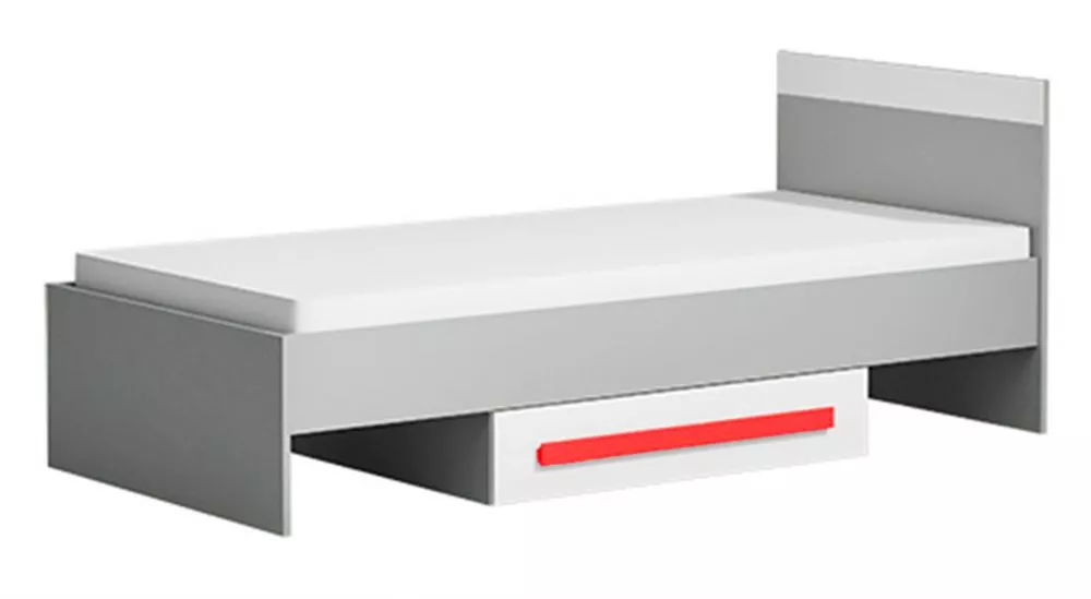 Bērnu gulta Git 12 90x200 ar stelāžu Guļamvietas platums: 90 cm, Guļamvietas garums: 200 cm, · 95 × 203 × 71 cm