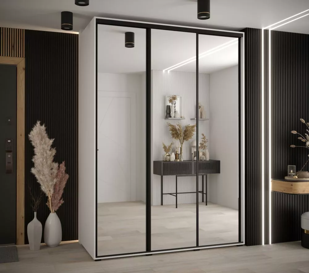 Skapis Cannes 2 · Balts · 180 × 60 × 205.2 cm