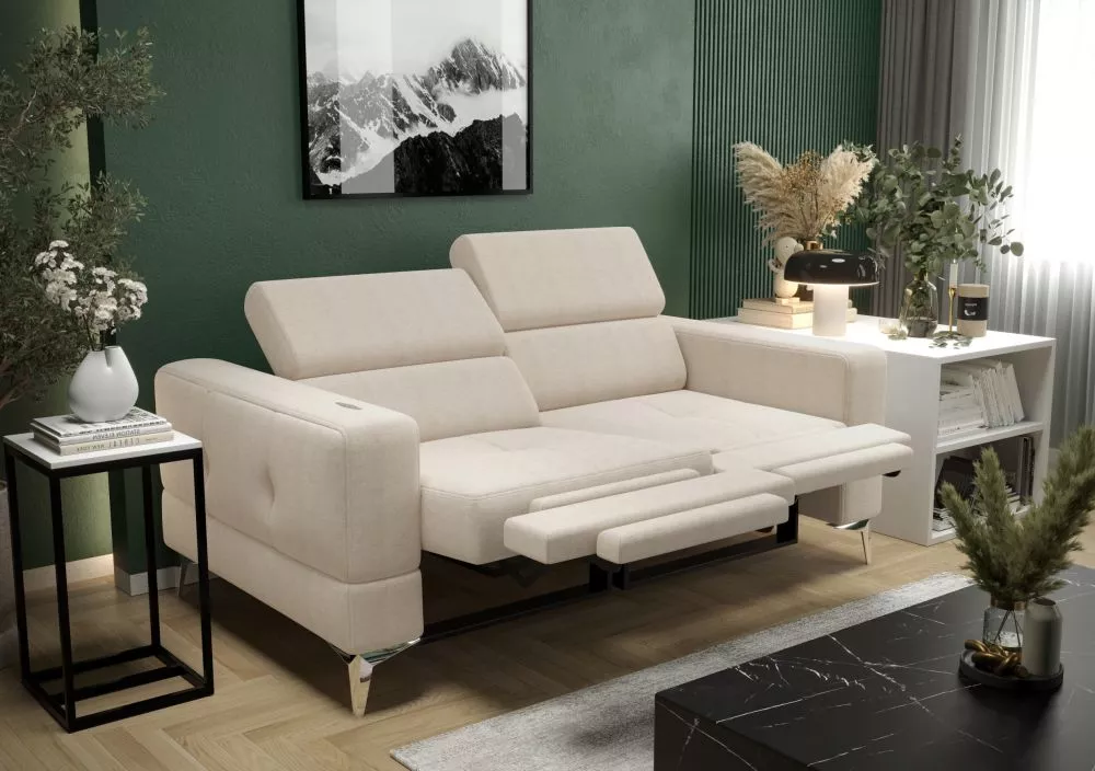 Dīvāns Toscania 2S Relax standard · Gaiši bēšs · 97 × 178 × 78 cm