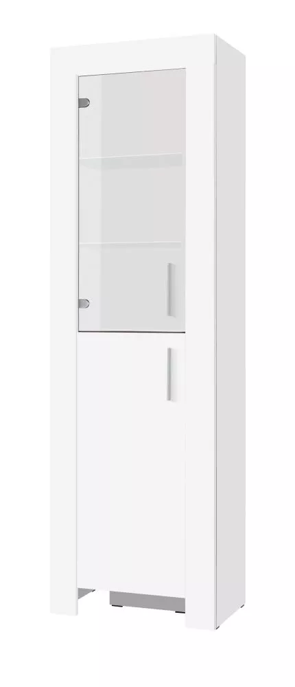 Sekcija Cezar 5 ar LED · Balts · 60 × 42 × 201 cm