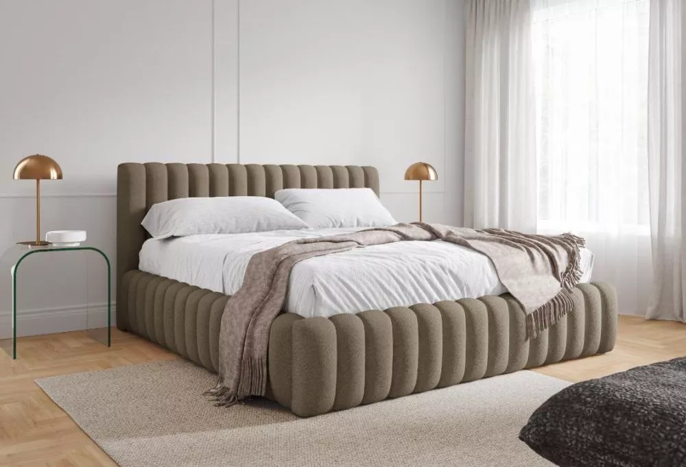Gulta Bliss standard ar stelāžu Guļamvietas platums: 120 cm, Guļamvietas garums: 200 cm, stelāžas tips: metāla, · Tumši 