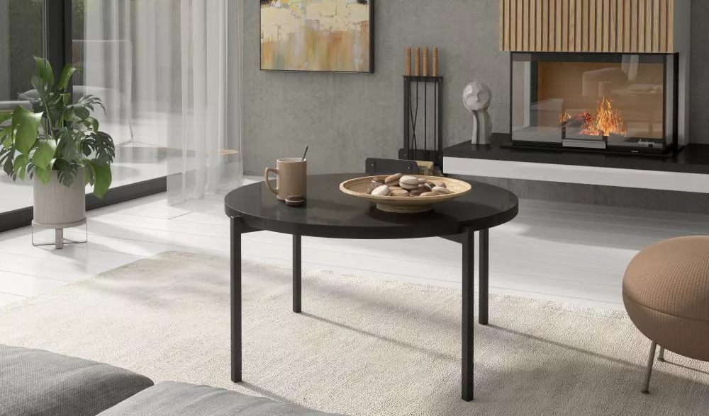 Žurnālgalds Sigma A SM-01 Gloss · Melns · 43 cm