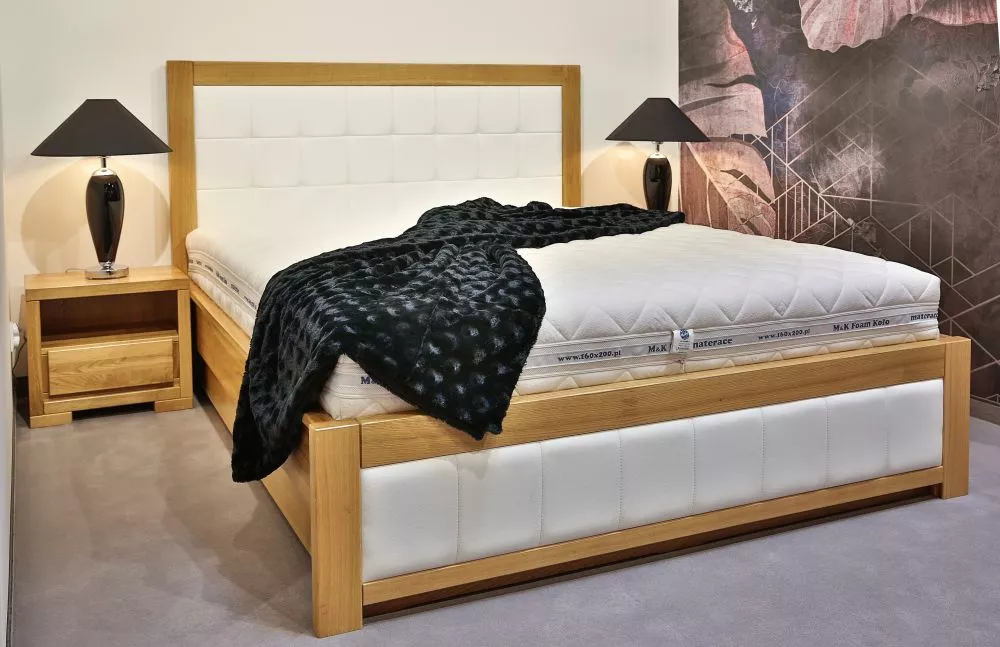 Gulta LK 114 ar stelāžu Guļamvietas platums: 160 cm, Korpusa krāsa: dižskābardis, Guļamvietas garums: 200 cm, stelāžas t