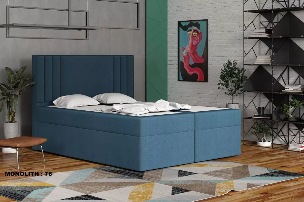Gulta Cosmo 1 Standard Guļamvietas platums: 140 cm, Guļamvietas garums: 200 cm, · Zils · 142 × 210 × 120 cm