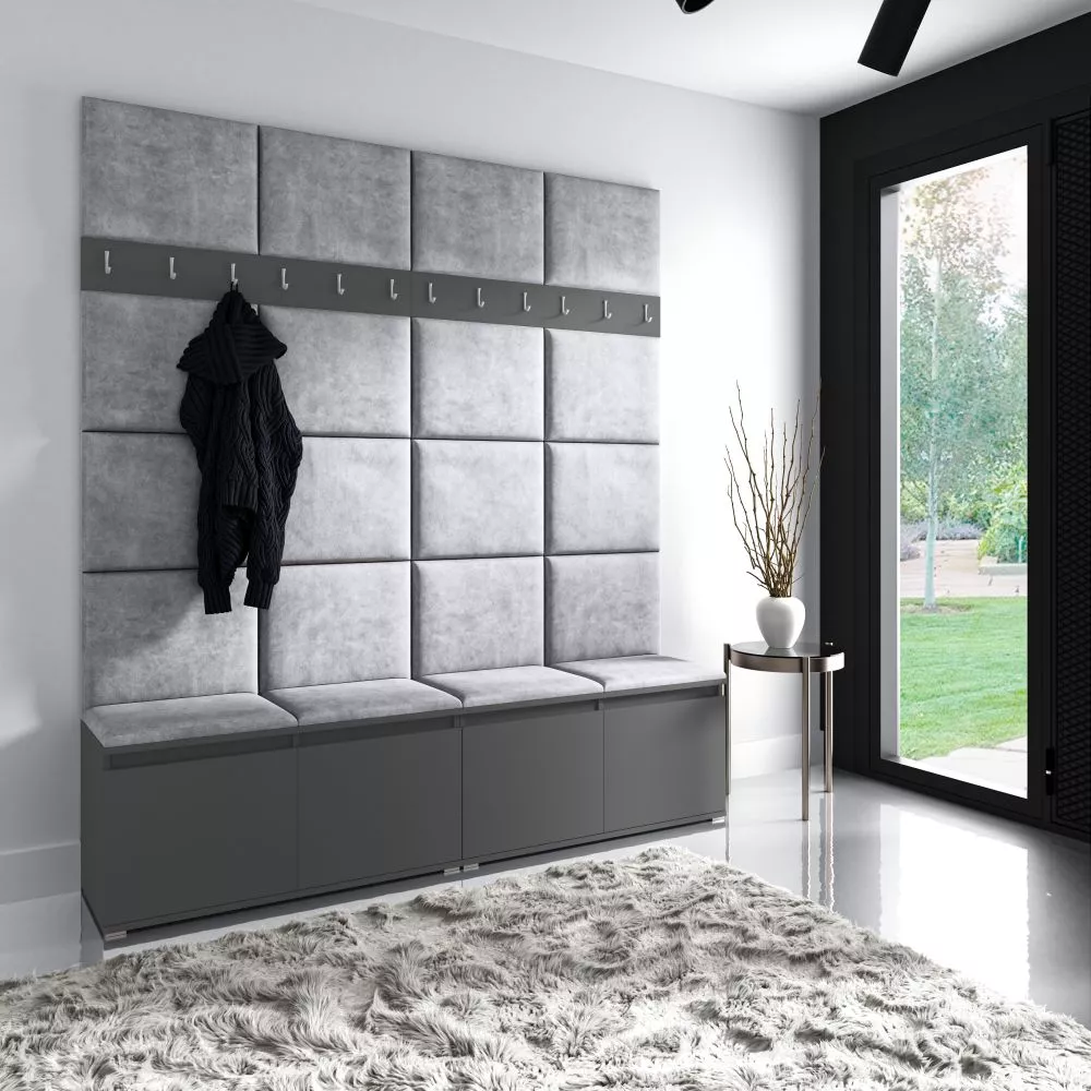 Apavu plaukts Emi 4 Trinity Korpusa krāsa: grafīts, · 200 × 225 × 40 cm