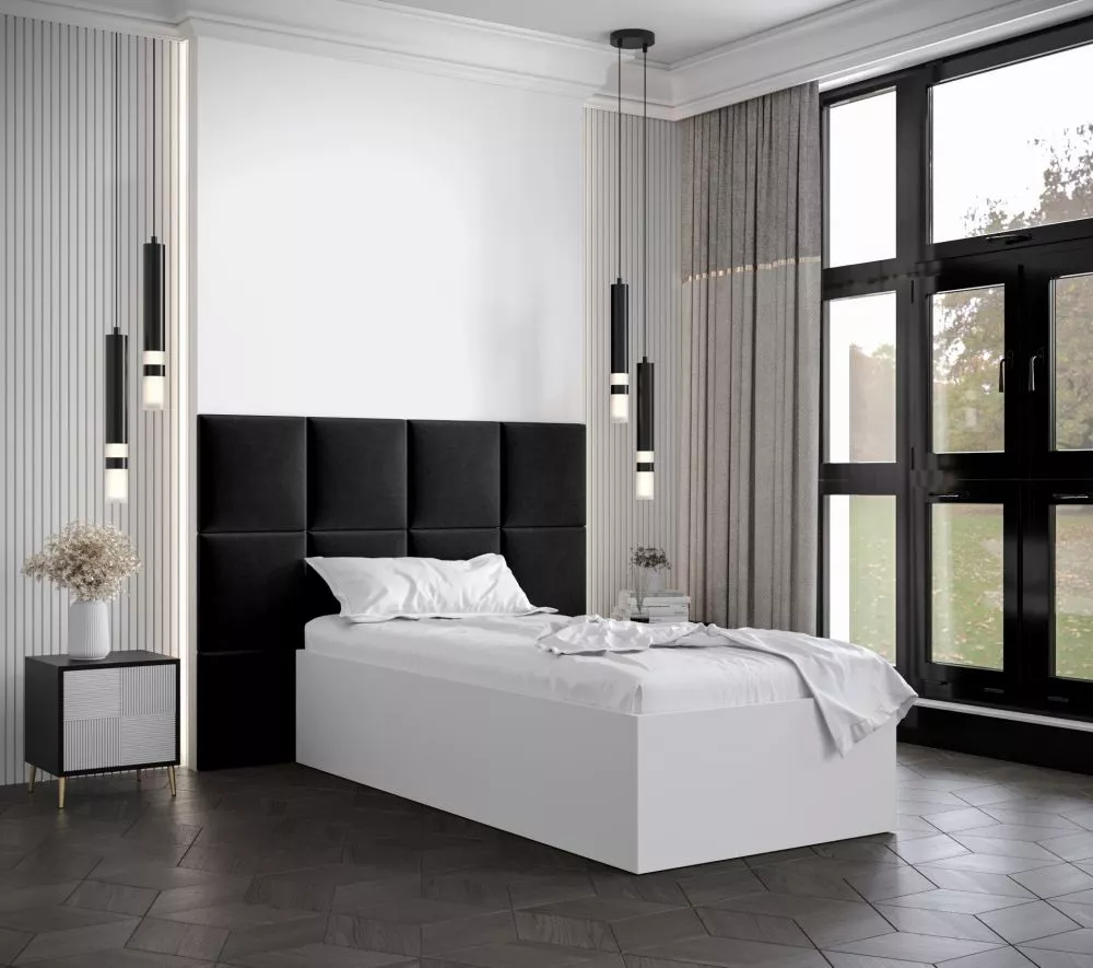 Gulta Bella 4 ar stelāžu Guļamvietas platums: 90 cm, Korpusa krāsa: balts, Guļamvietas garums: 200 cm, stelāžas tips: ko