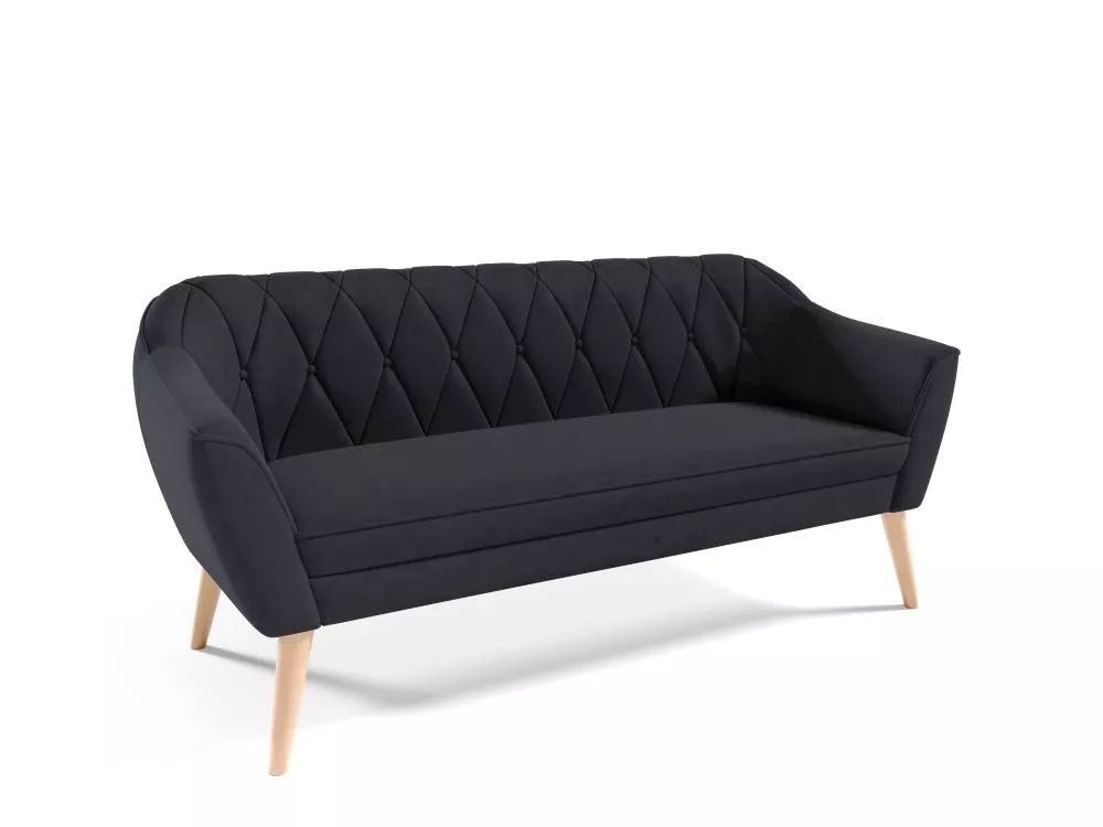 Dīvāns Sofa 183 standard · Melna · 74 × 180 × 75 cm