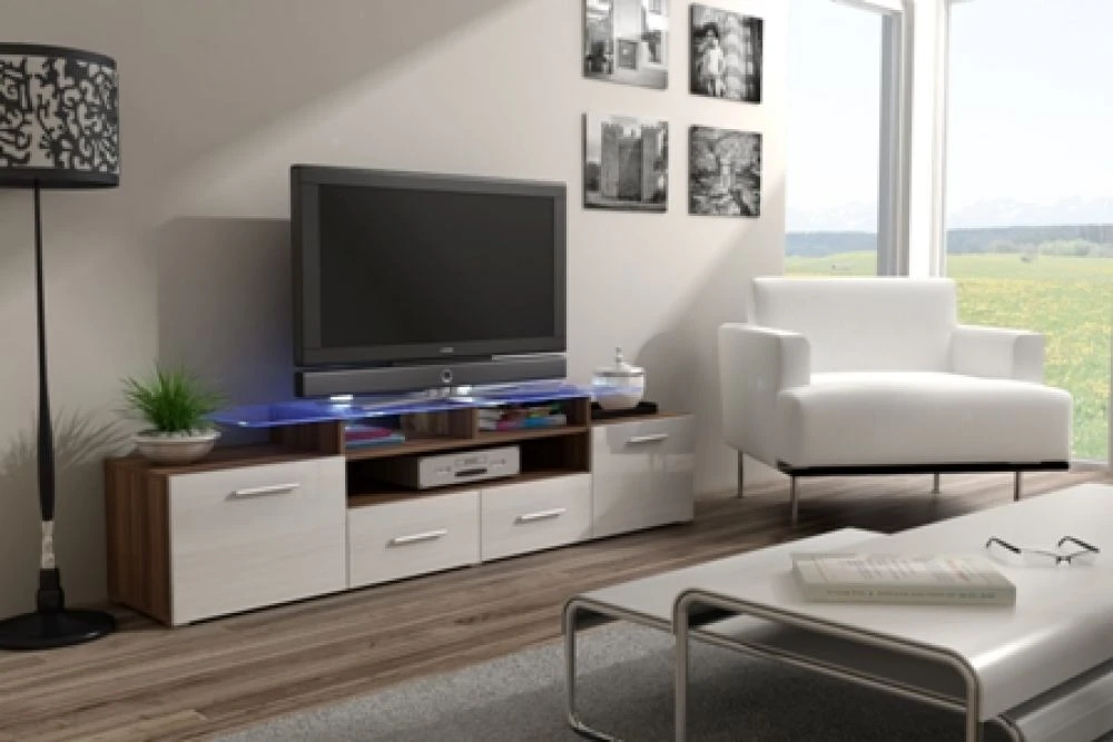 TV tumba Evora RTV ar LED · 194 × 39 × 38 cm