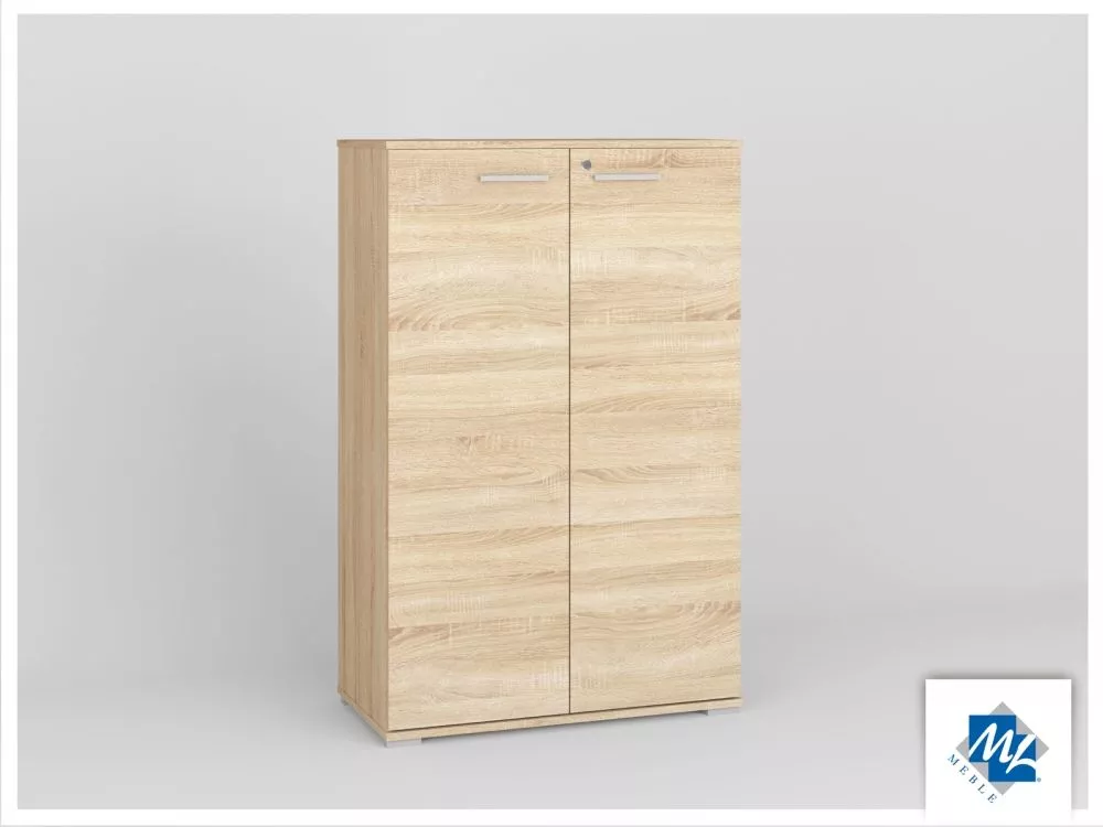 Grāmatu skapis Optimal 08 · Ozols sonoma · 79 × 124 × 41 cm