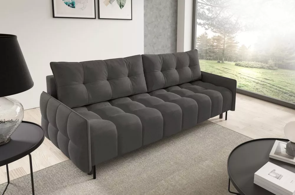 Dīvāns Monza Sofa standard · Tumši pelēks · 103 × 215 × 92 cm