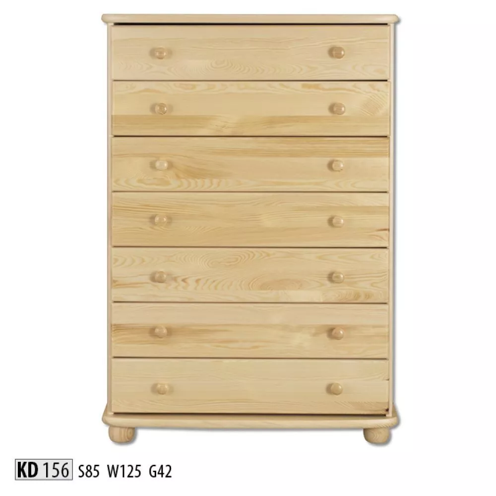 Kumode KD 156 · Priede · 85 × 42 × 125 cm