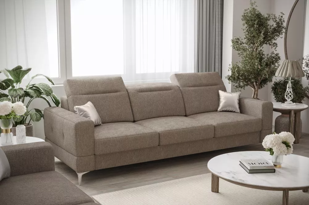 Dīvāns Malibu 3 Sofa standard · Brūns · 95 × 246 × 90 cm