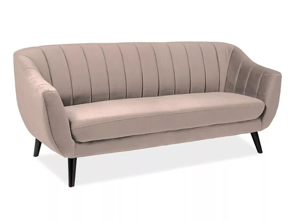 Dīvāns Elite 3S Velvet · Bēšs · 85 × 200 × 83 cm