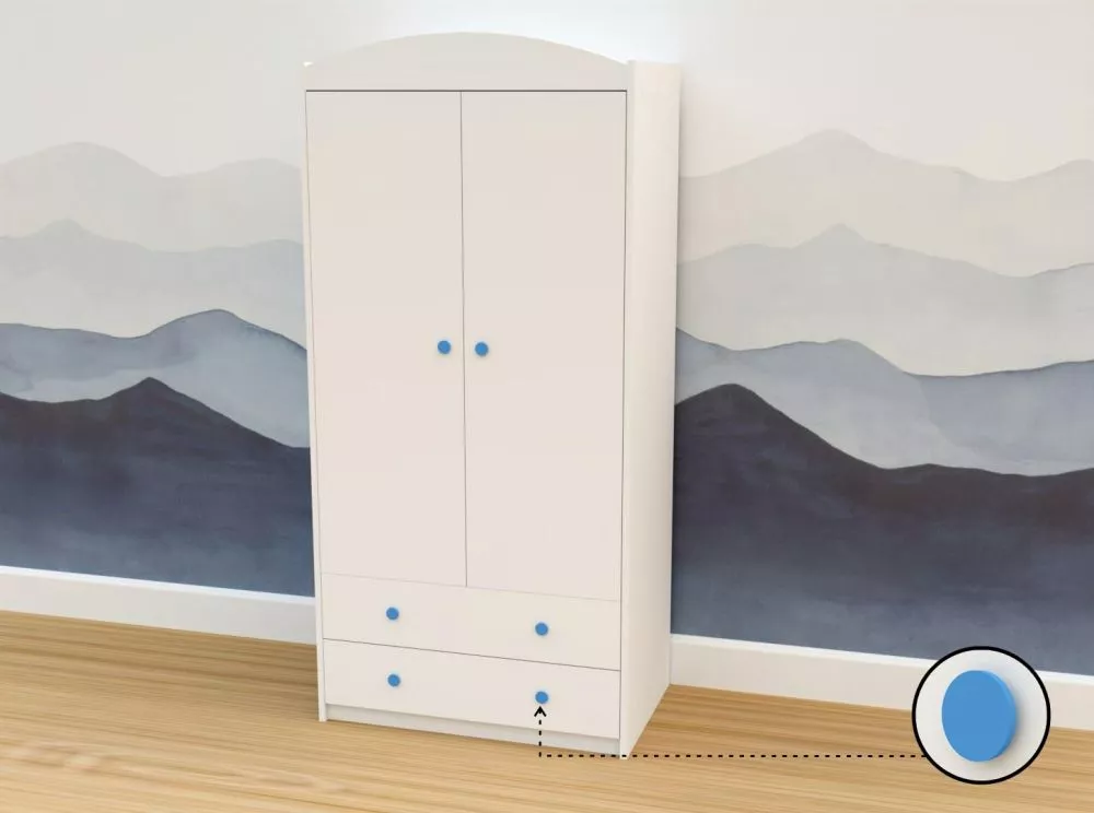 Bērnu skapis Happy colors SZ06-B · 88 × 54 × 187 cm