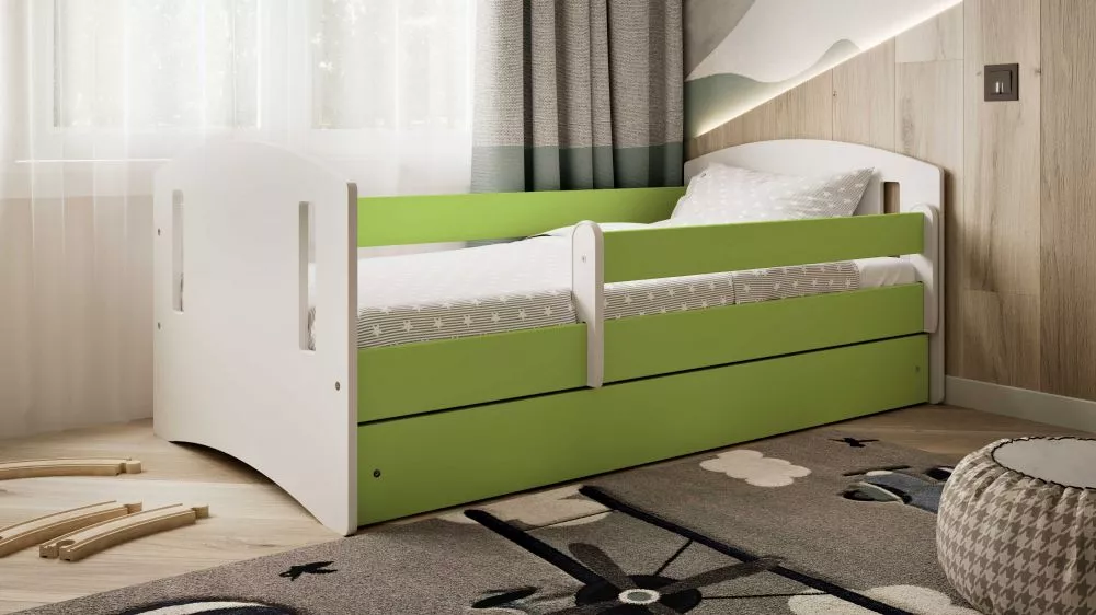 Bērnu gulta Classic 2 ar stelāžu Guļamvietas platums: 80 cm, Guļamvietas garums: 140 cm, · 90 × 144 × 65 cm