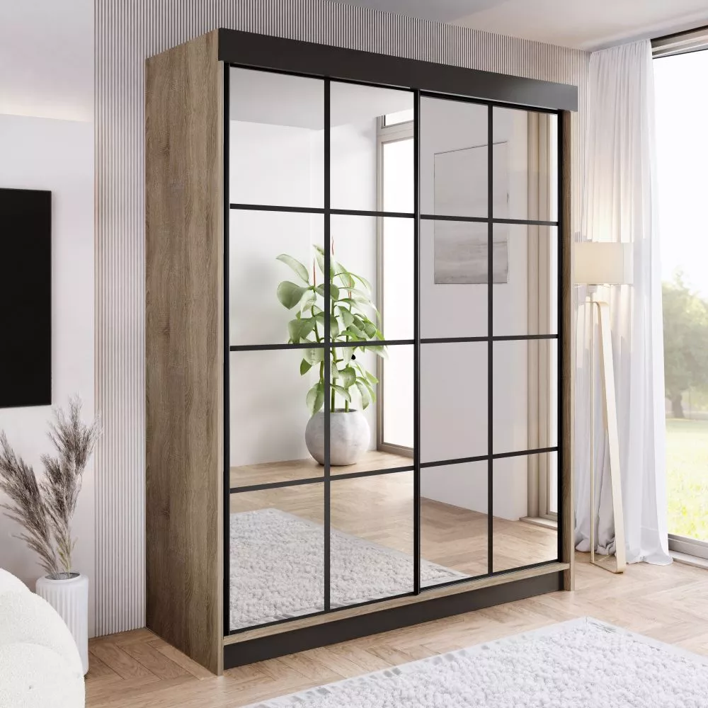 Skapis Ari 2 · Ozols sonoma · 200 × 62 × 200 cm