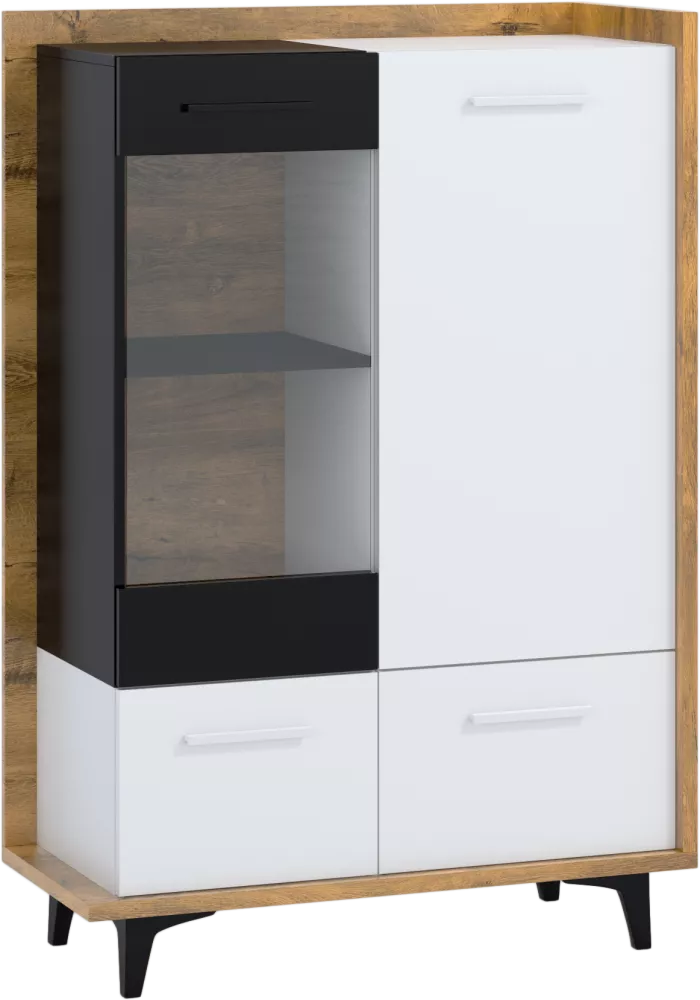 Sekcija Box W3D Korpusa krāsa: ozols burgund, · 95 × 42 × 139 cm