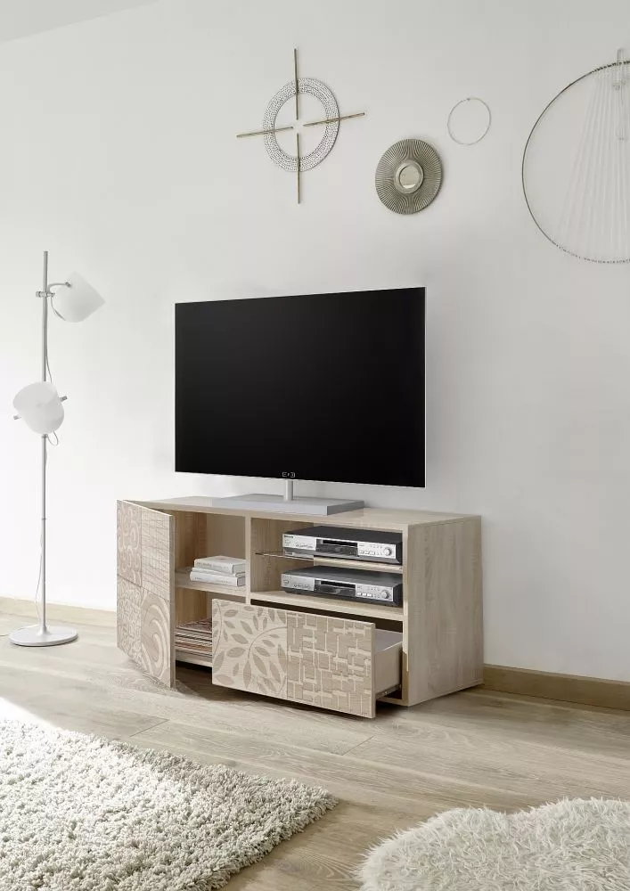 TV tumba Miro 01 · Sonoma · 122 × 43 × 57 cm