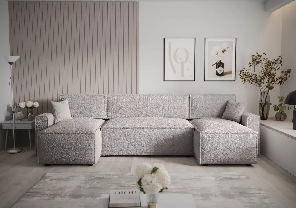 Dīvāns Mira U Bis Anthology Standard · Gaiši pelēks · 140 × 301 × 90 cm