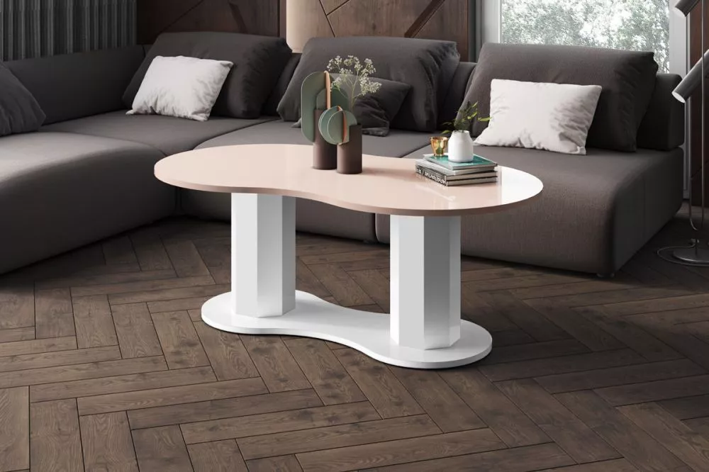 Žurnālgalds Infinita Gloss Korpusa krāsa: kapučīno, · 128 × 70 × 50 cm