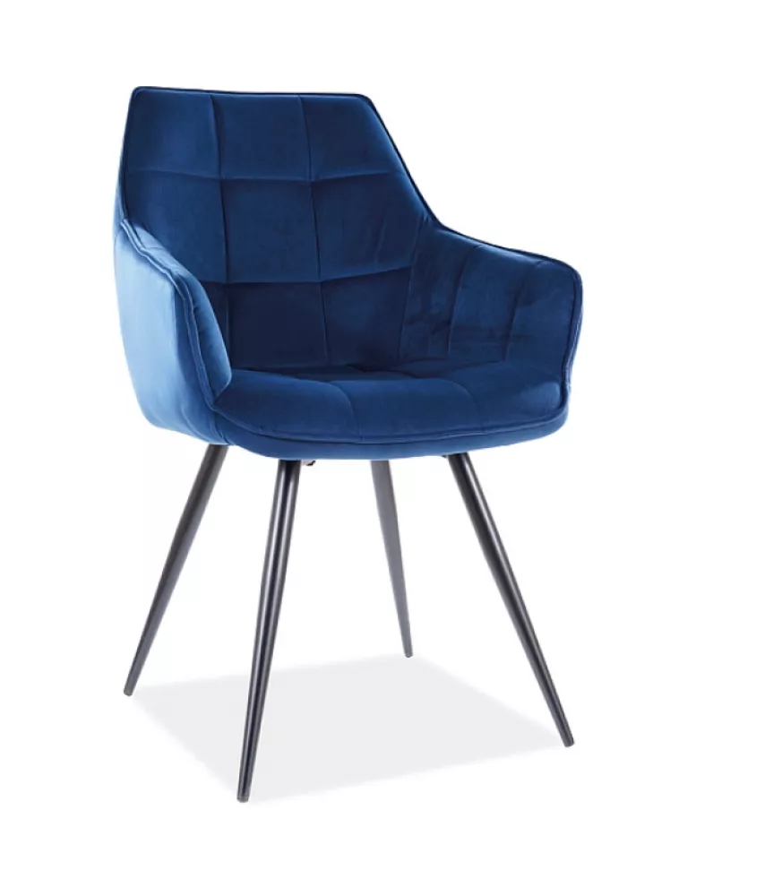 Krēsls Lilia Velvet · Zils · 90 × 59 × 45 cm
