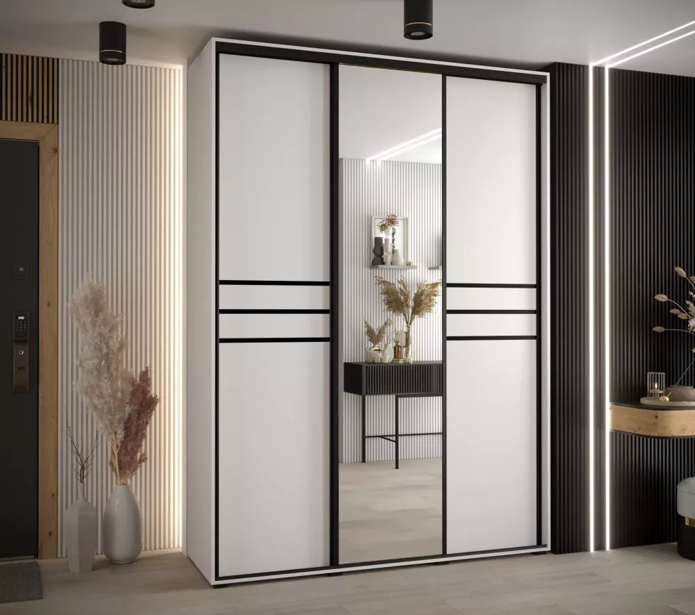 Skapis Cannes 11 · Balts · 180 × 60 × 205.2 cm