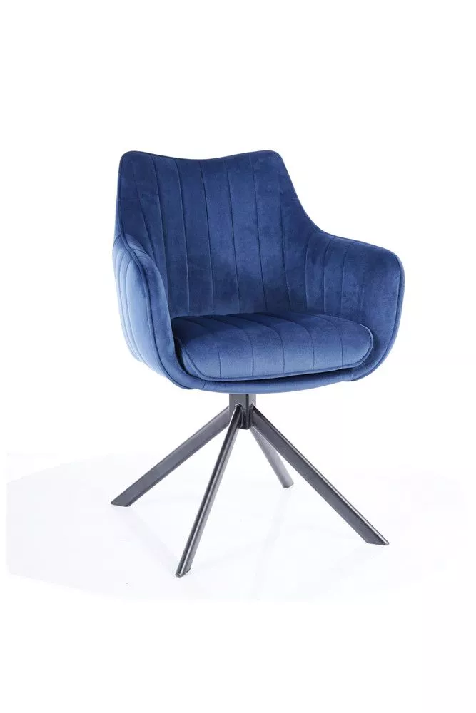 Krēsls Azalia Velvet · Zila · 86 × 61 × 44 cm