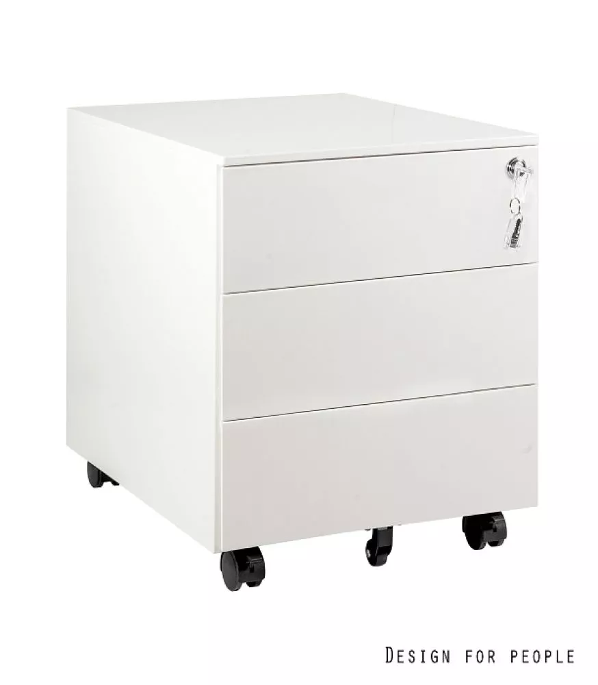 Kumode Kontener XD-041-3 · Balts · 50 × 39 × 49 cm