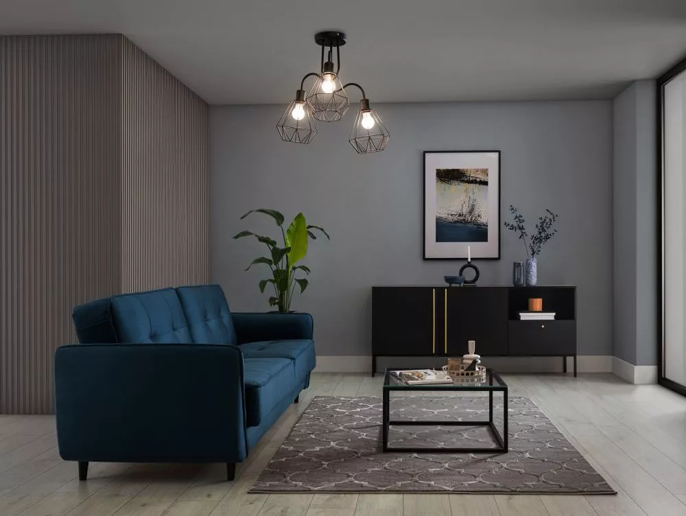 Lampa Bendinni L3 veids: lustra, · Melns · 51 × 51 × 50 cm