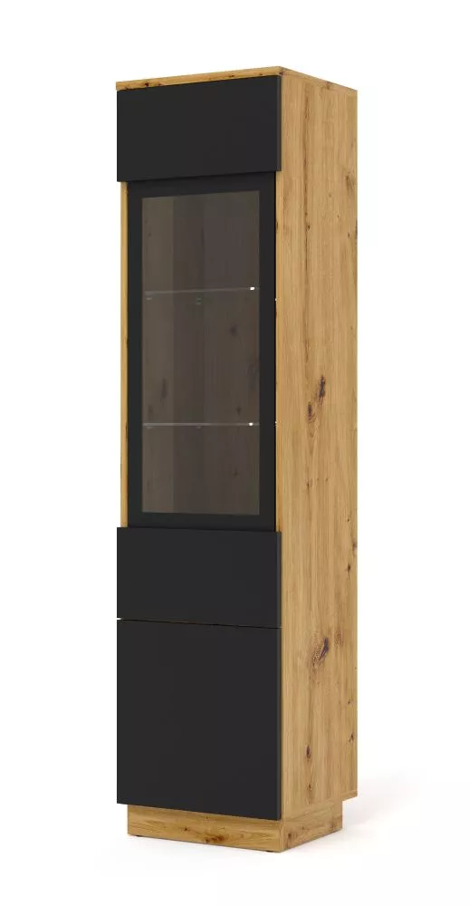 Sekcija Aura W1DS ar LED Korpusa krāsa: ozols artisan, · 37 × 33 × 150 cm
