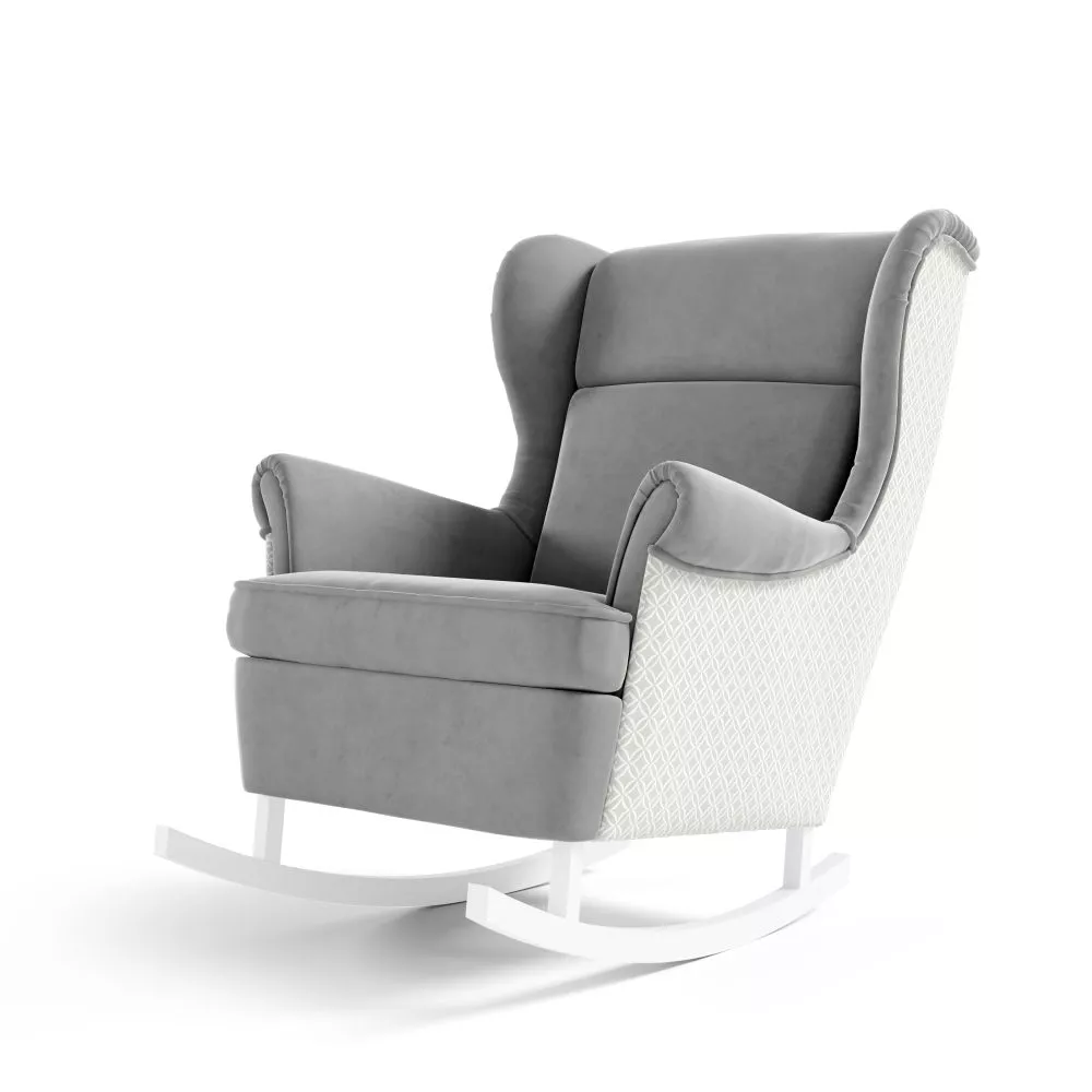 Mīksts krēsls Axel typ 195 Standard Sēdvietas dziļums: 58 cm, · Pelēks · 80 × 88 × 104 cm