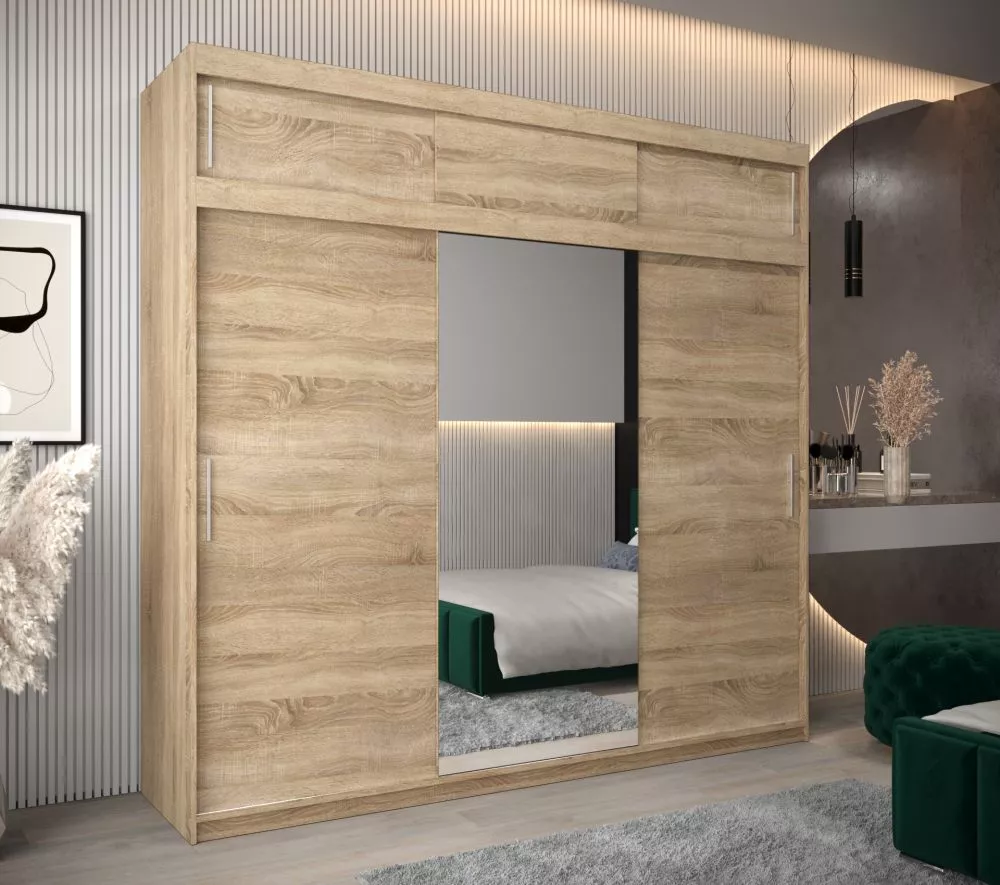 Skapis Tokyo 1 Plus · Sonoma · 250 × 62 × 240 cm