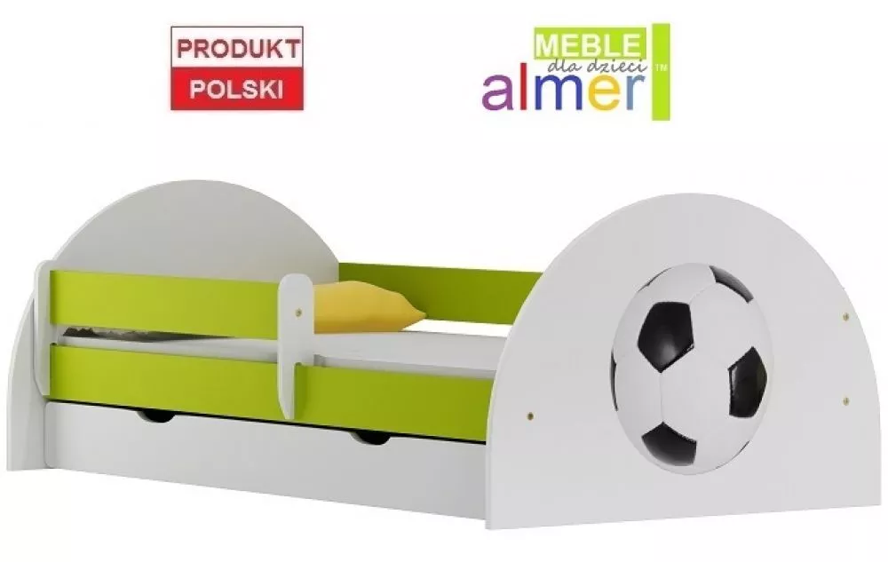 Bērnu gulta Football 20S ar stelāžu Guļamvietas platums: 80 cm, Guļamvietas garums: 160 cm, · 92 × 164 × 65 cm