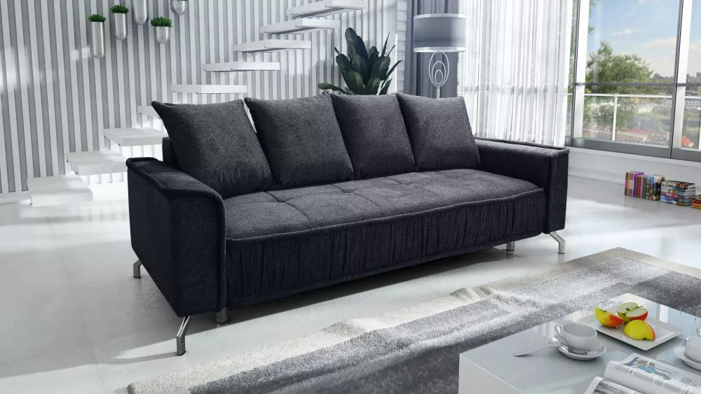 Dīvāns Diosa Bubble Standard · Melns · 104 × 235 × 95 cm