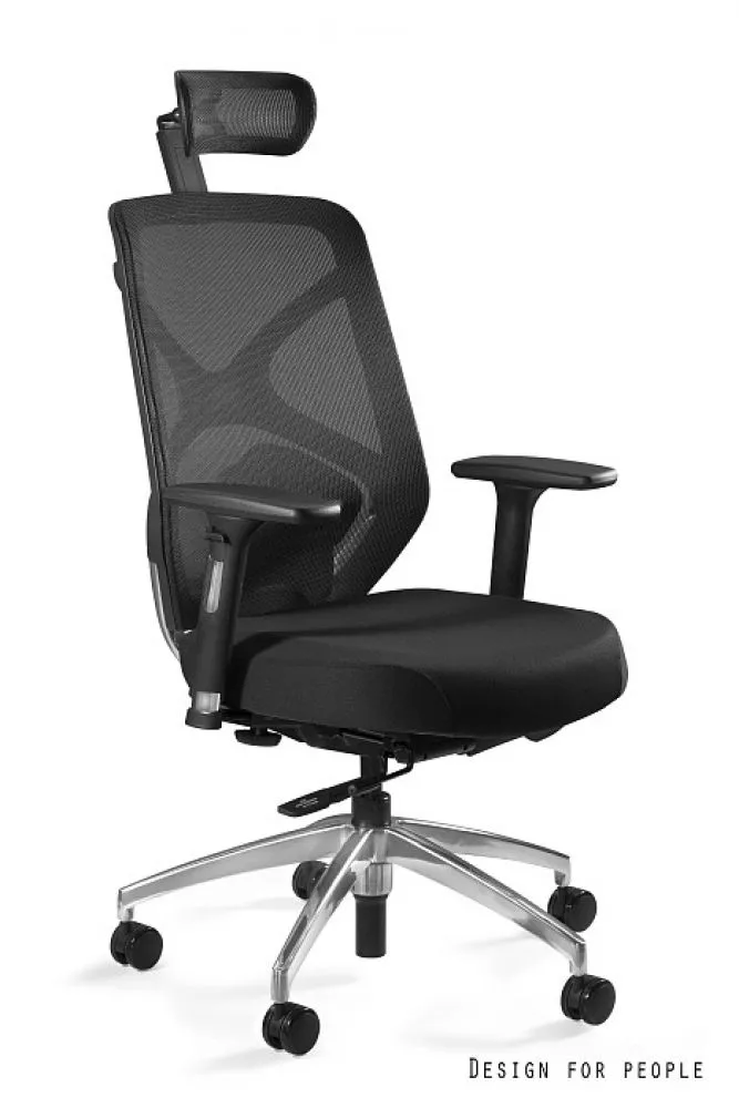 Datorkrēsls Hero Combined Sēdvietas platums: 48 cm, · Melns · 69 × 52 × 114 cm