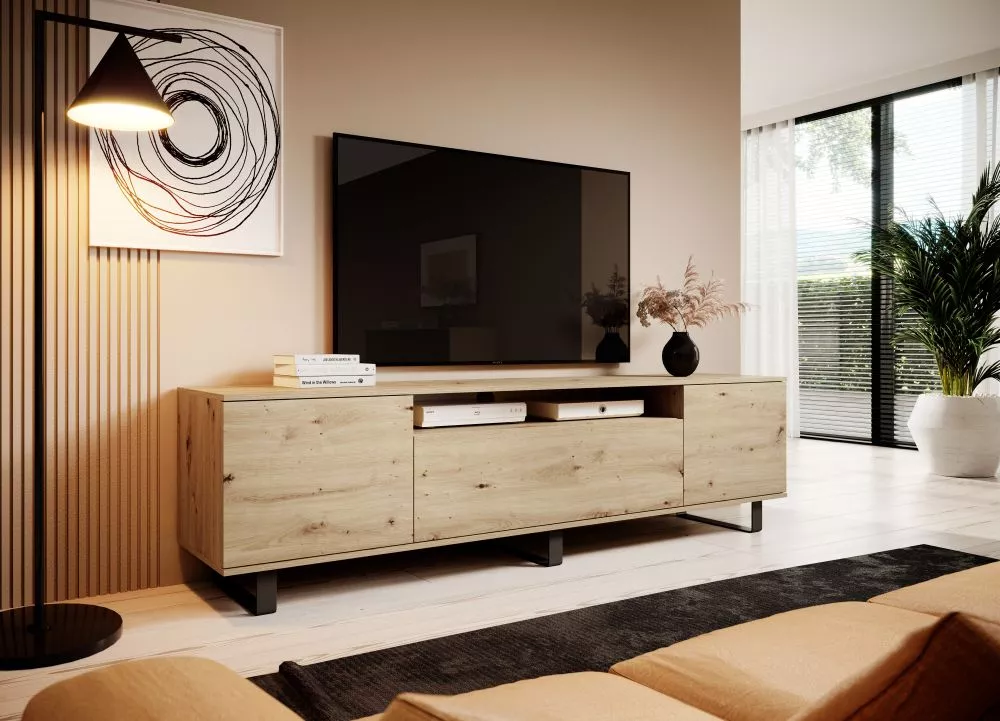 TV tumba Logan RTV Premium ar LED · 180 × 40 × 56 cm
