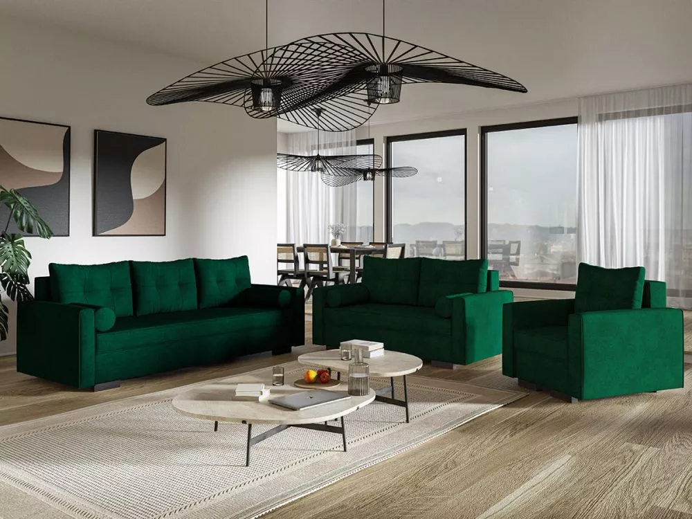 Komplekts Comfort 2 3S+2S+1S Standard · Zaļš · 90 × 215 × 86 cm