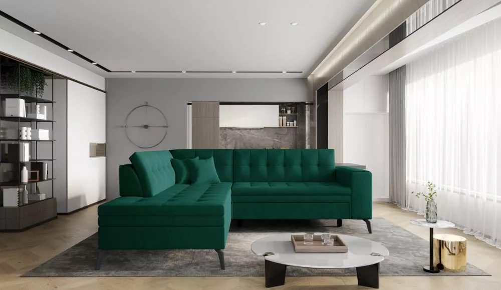 Dīvāns Lanvin Premium Standard · Zaļš · 210 × 260 × 93 cm