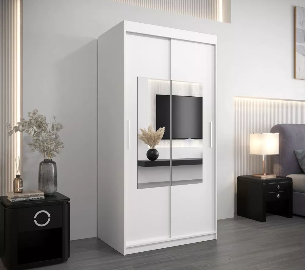 Skapis Torino · Balts · 100 × 62 × 200 cm