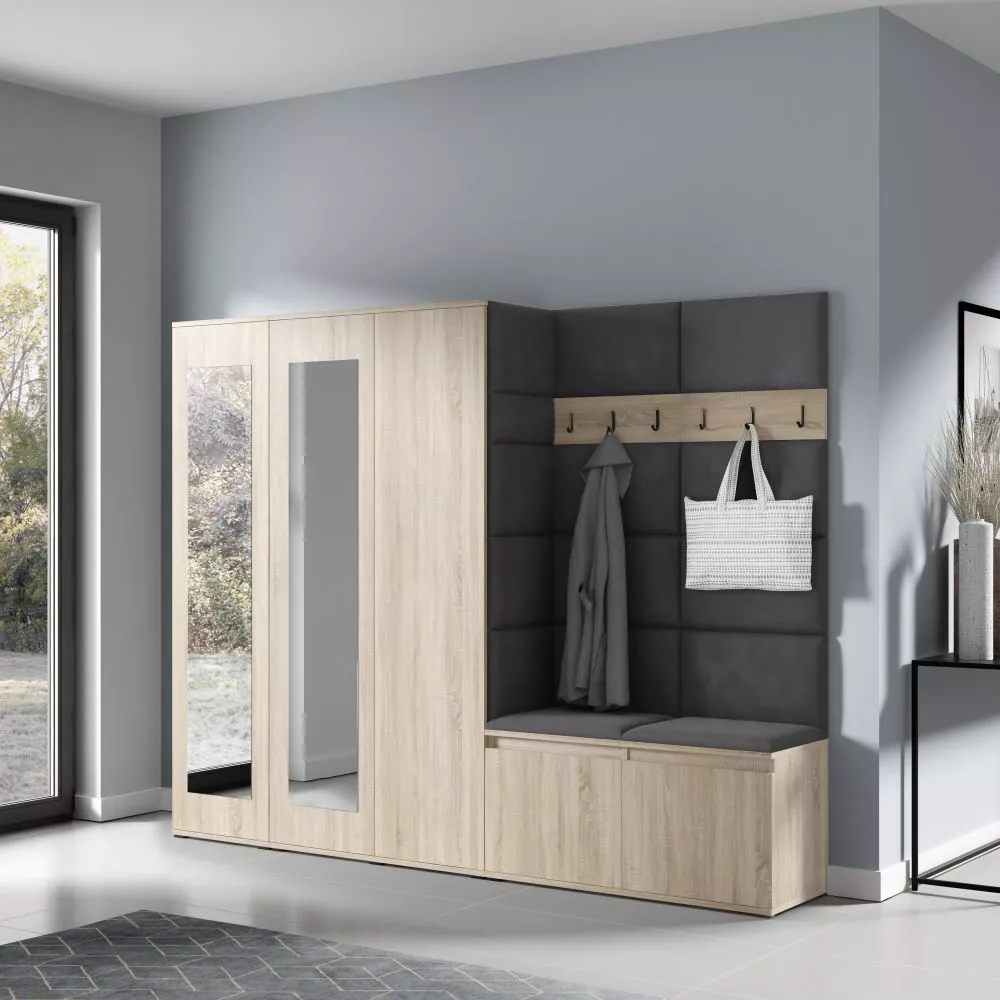 Apavu plaukts Emi 15 Trinity Korpusa krāsa: sonoma, · 235 × 185 × 40 cm