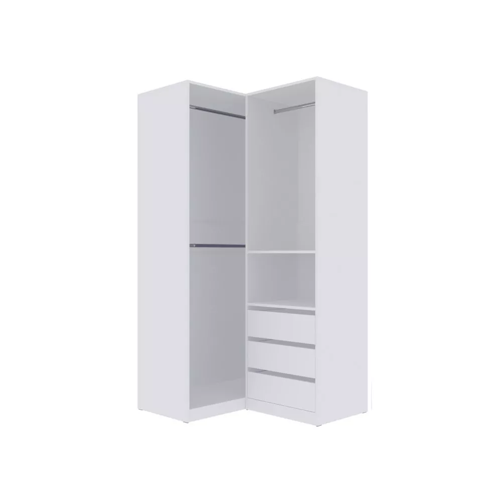 Skapis Tres Set 15 · Balts · 111 × 100 × 206 cm