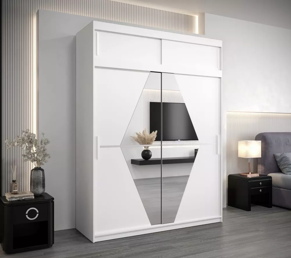 Skapis Boliwia Premium · Balts · 180 × 62 × 240 cm