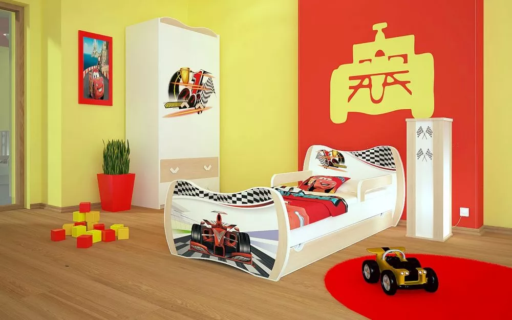 Bērnu gulta Dream L04 160x80 DM23 ar stelāžu Guļamvietas platums: 80 cm, Guļamvietas garums: 160 cm, · 104 × 164 × 71 cm