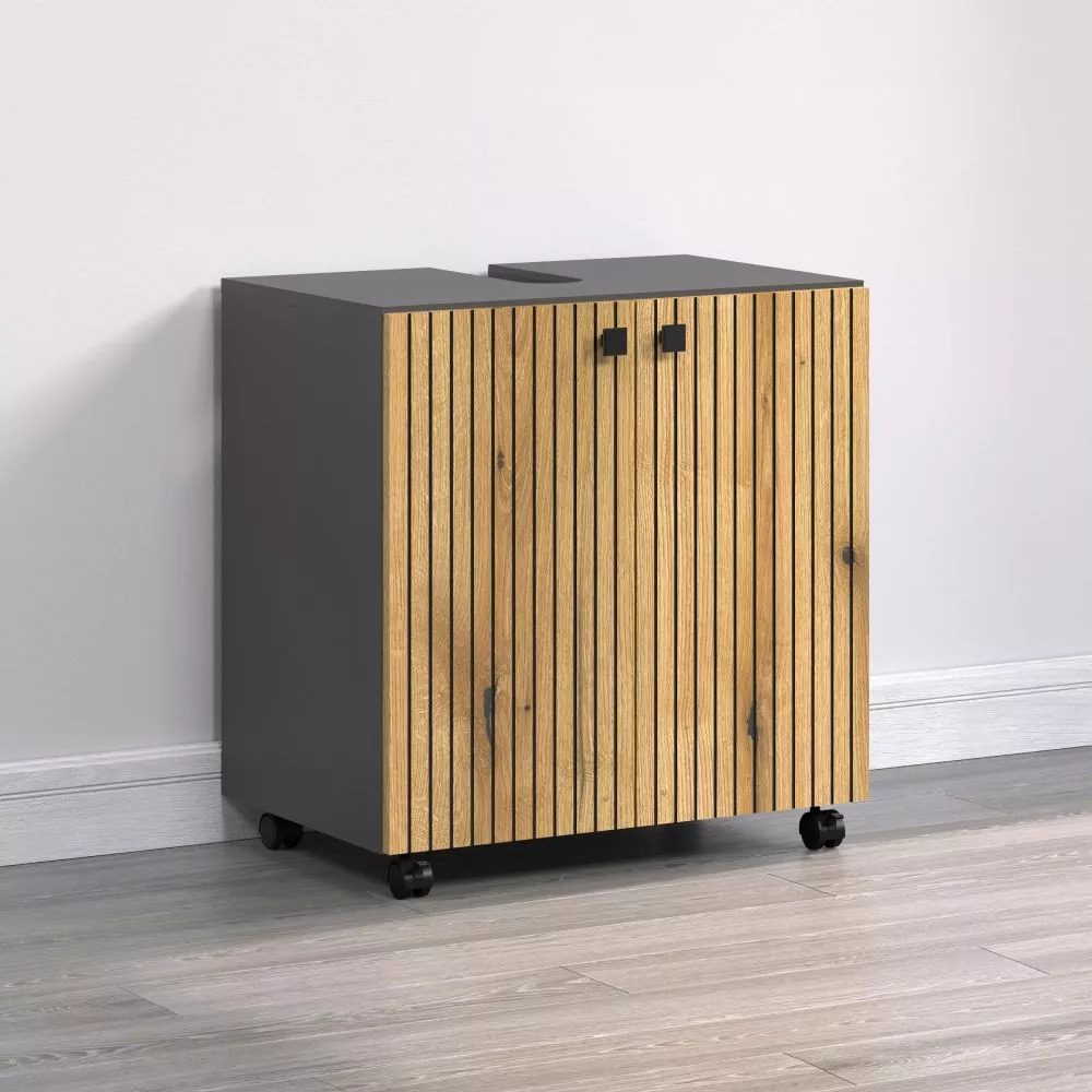 Vannas istabas skapītis Pure Bliss 303 · Ozols evoke · 60 × 64 × 42 cm